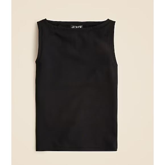 J Crew Stretch Cotton Shell Top 3X Black NWT Blouse Shirt CO028 J.Crew - Picture 4 of 5